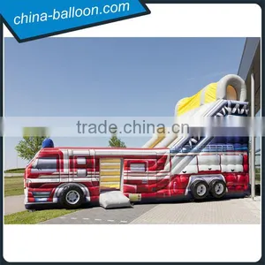 Customized Fire Truck Adult Inflatable Slide thumbnail-1