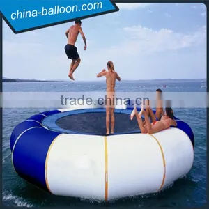 0.9mm Pvc Tarpaulin Inflatable Aqua Trampoline, Bouncer for Water Sports thumbnail-1