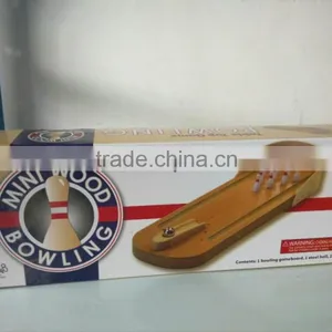 Wood Bowling Game, Wood Table Game thumbnail-1