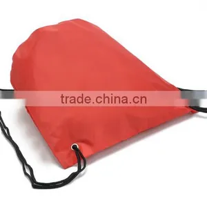 Custom Logo Printed Promotional Polyester Gym Backpack Drawstring Bag for Gym Sports thumbnail-5