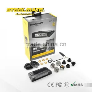 2015 SteelmateTP-S1 Solar Power Tpms Dual Pressure Gauge for Cars, Tpms for Truck, Air Pressure Tester thumbnail-6