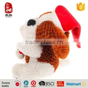 Custom Stuffed Toys Bear Christmas Animated Plush Dog thumbnail-3