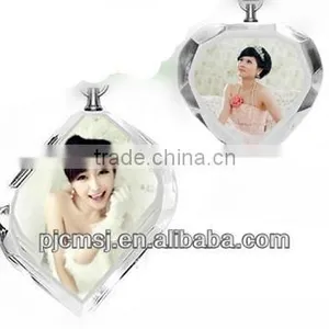 Wedding Favor Crystal Photo Keychain Wedding Gifts 2015.3D Laser Crystal Keychain thumbnail-2
