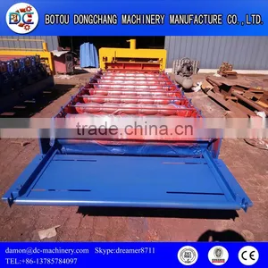 PPGI Roofing Sheet Trapezoidal Roll Forming Machine Maching Roof Made in China thumbnail-1