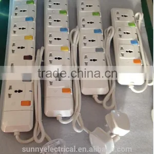 New Design High Quality 3 Core Electric Power Extension Sockets Outlet,UK, Multi,EU thumbnail-1