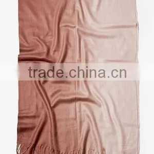 Brown Acrylic Gradient Rainbow Pashmina Scarf thumbnail-2