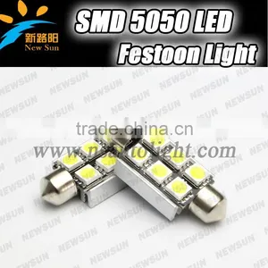 2014 Becautiful Color White/blue/yellow/green/red Led Car Decoration Light Bulbs,12V Festoon Led Bulb 12V C5W 39mm Has Heat Sink thumbnail-1