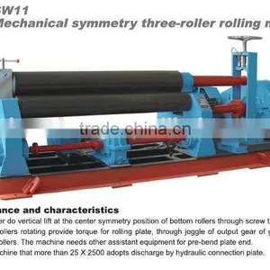 Sw11 Mechanical Symmetry Three-roller Rolling Machine, Automatic Rolling Machine thumbnail-3