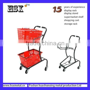 Metal Chrome Kids Supermarket Shopping Trolley HSX-S441 thumbnail-5