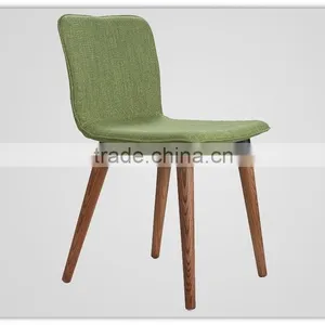 Black Fabric Wooden Dining Chairs thumbnail-5