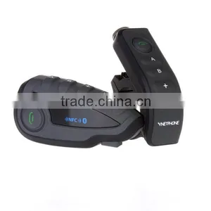 NFC Bluetooth Intercom Headset for Helmet With Remote Control thumbnail-1