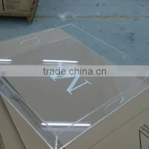 Clear Acrylic Serving Trays ,Home Storage Organization Storage Acrylic Trays thumbnail-2