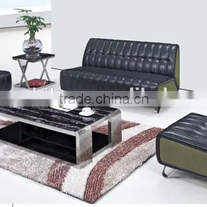 Black Leather Single Seat Boss Sofa G-319 thumbnail-3