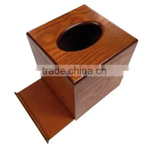 Wholesale FSC&BSCI Painted Elegant Wooden Tissue Boxes thumbnail-1