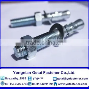 Stainless Steel Wedge Anchor Bolts, DIN933/931,201/202/304/316 With High Quality thumbnail-2