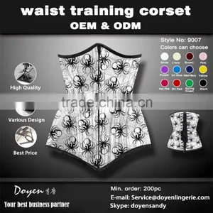 Halloween Serious Colorful S-3XL Sexy Slimming Latex Waist Trainer Corset thumbnail-1