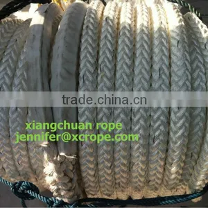 Mooring Rope PP Fiber Polyester Nylon 12 Strands 50mm 120m With 1.5M Splice Eyes in Both Ends thumbnail-1