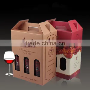 Wholesale Custom Cheap Ivory Board & Corrugated Board 6 Bottles Wine Box Gift Boxes thumbnail-1
