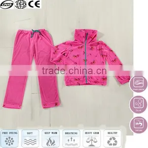Peach Ladies Loungewear Suit Bathrobe thumbnail-1