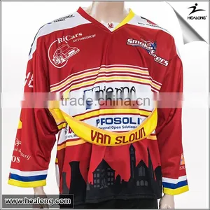 Hot! 2014 Full Sublimation Printed Custom Ice Hockey Jersey thumbnail-3