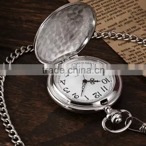 Cool Eden Pattern Necklace Pendant Chain Fob Quartz Pocket Watch thumbnail-1