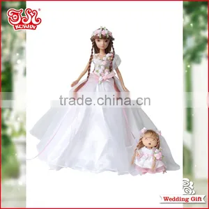 Collectible Fashion Plastic Bride Doll Dress Wedding Gift thumbnail-1