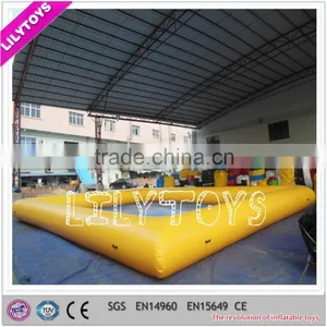 Hot Summer Yellow Color Inflatable Adult Swimming Pool thumbnail-2