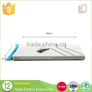Chinese Factory Embossed Recyclable Art Paper Headphone Paper Box With Logo thumbnail-2