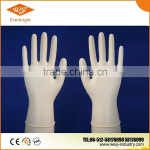 Disposable Medical White Latex Gloves for Food Handling thumbnail-1