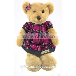 Promotion Wholesale Pale Yellow Plush Girl Bear Toys thumbnail-1