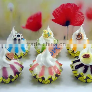 Fake Cream Cake With Fridge Magnets/Creative Cupcake With Fashion Design/Cupcake Mold for Artificial Food Home House Decoration thumbnail-1