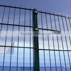 RAL6005 Powder-coating Twin Wire 2D Panel Fencing thumbnail-1