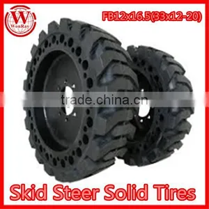 China Solid Tire Factory Price 12-16.5 33x12-20 Tractor Tire With Long Warranty thumbnail-1