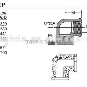 PF2200 90 Union Elbow,Pipe Fitting,Brass Fitting,Auto Parts thumbnail-4