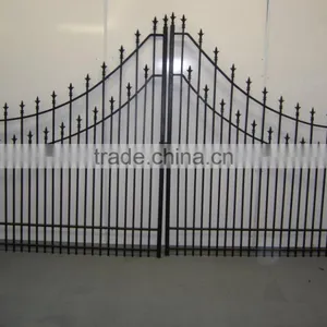 Aluminum/ Wrought Iron/galvanized Powder Coated Steel/Iron/ Useful Steel Outdoor Garden Gates thumbnail-1