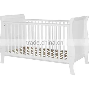 Wholesale Natural Pine Wood Baby Cribs Baby Bed thumbnail-2