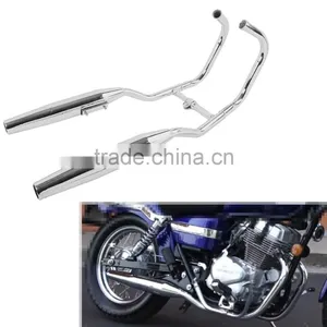 Chrome Two Side Exhaust Muffler for Honda CMX250 Rebel 250 1985-2014 86 96 06 08 thumbnail-5