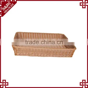 Supermarket Plastic Rattan Woven Banneton Proofing Basket Under Shelf thumbnail-4