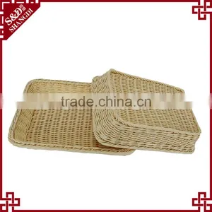 PE Rattan Crafts Supermarket Display Basket for Fruit and Vegetable thumbnail-6