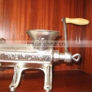 12# Cast Iron Manual Electroplated Tin Meat Mincer thumbnail-1
