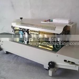 FR900 Plastic Film Sealing Machine+Horizontal Sealing+Date Printing+Seal Belt thumbnail-2
