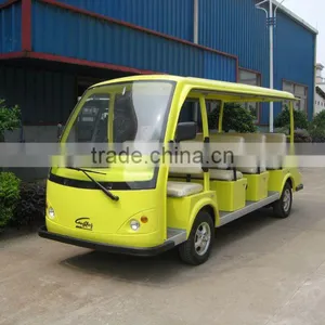Battery Powered Mini 11 Seats Electric Shuttle Bus thumbnail-1