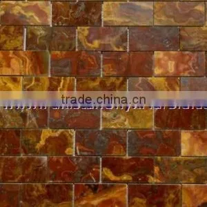 FACTORY PRODUCUNG MULTI RED ONYX MOSAIC TILES COLLECTIONS thumbnail-4