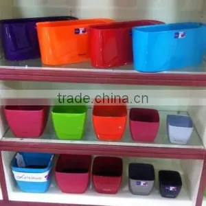Wholesale Window Boxes Plant Pot Square Self-watering Plastic Pot thumbnail-1