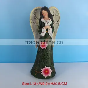 Resin Winged Guardian Angel Statue thumbnail-6