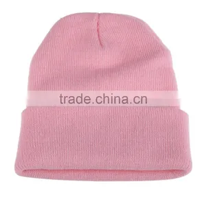 Free Simple Customized Plain Hat 100% Acylic Adult Knit CC Beanie Hat thumbnail-3