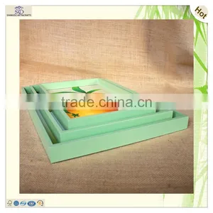 Set Vivid Pictures Fruit Rectangle Shape Wood Tray thumbnail-2