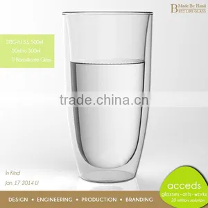 2016 Newly Designed Double Wall Wholesale Blown Glass thumbnail-1