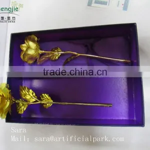 Decorative Artificial Golden Mental Flower thumbnail-3