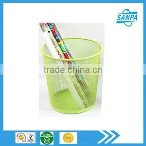 Best Selling Products High Quality Multicolour Metal Wire Mesh Round Waste Bin thumbnail-1